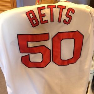 Mookie Betts white jersey, never worn. Size XXL